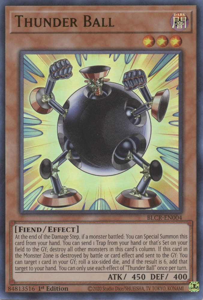 Thunder Ball [BLCR-EN004] Ultra Rare | Jomio and Rueliete's Cards and Comics