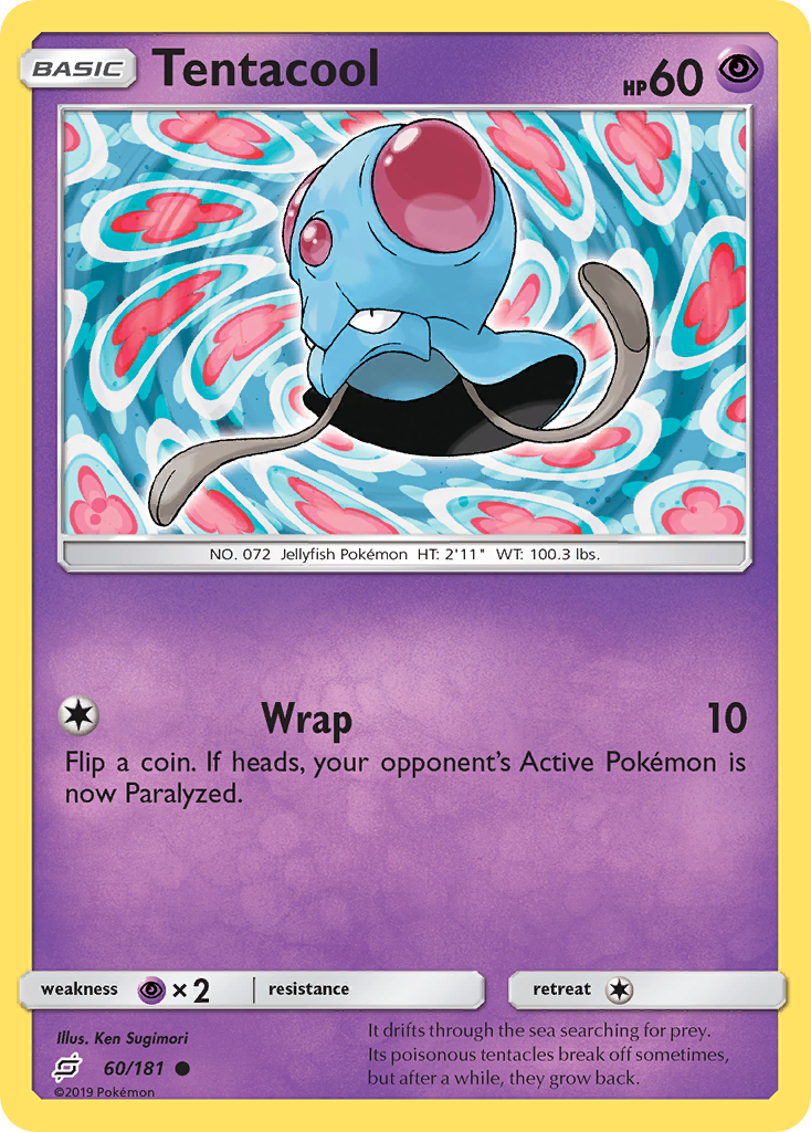 Tentacool (60/181) [Sun & Moon: Team Up] | Jomio and Rueliete's Cards and Comics