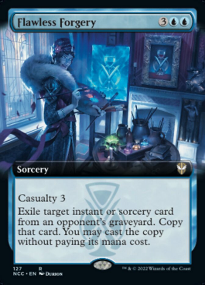 Flawless Forgery (Extended Art) [Streets of New Capenna Commander] | Jomio and Rueliete's Cards and Comics