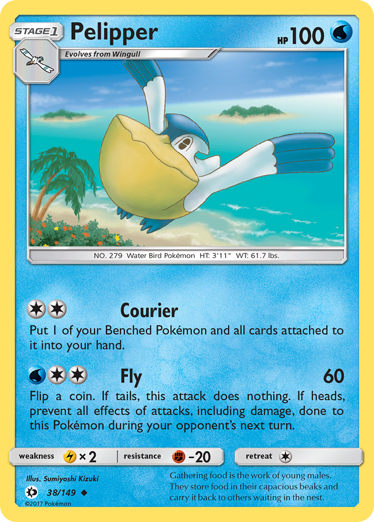 Pelipper (38/149) [Sun & Moon: Base Set] | Jomio and Rueliete's Cards and Comics