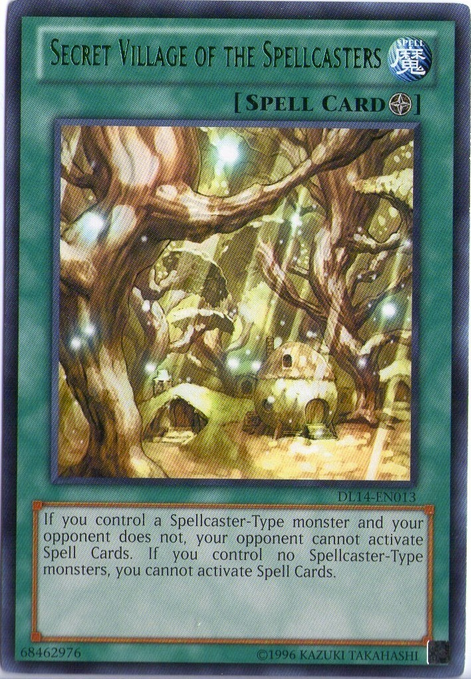 Secret Village of the Spellcasters (Green) [DL14-EN013] Rare | Jomio and Rueliete's Cards and Comics