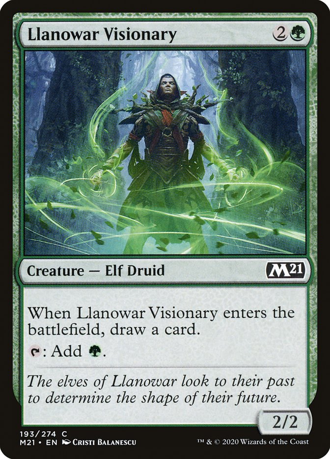 Llanowar Visionary [Core Set 2021] | Jomio and Rueliete's Cards and Comics