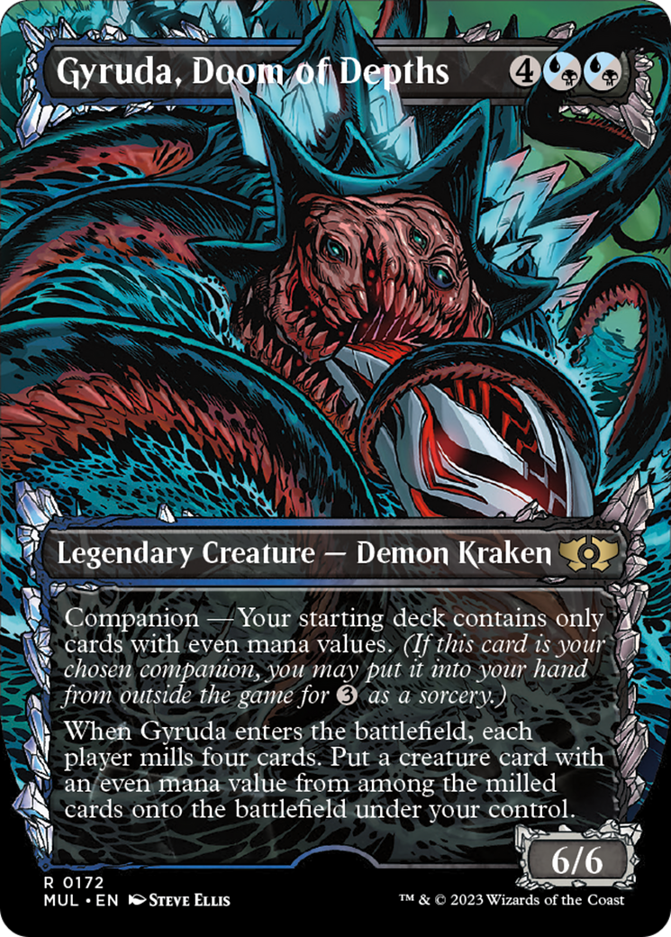 Gyruda, Doom of Depths (Halo Foil) [Multiverse Legends] | Jomio and Rueliete's Cards and Comics