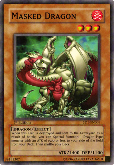 Masked Dragon [SD1-EN009] Common | Jomio and Rueliete's Cards and Comics