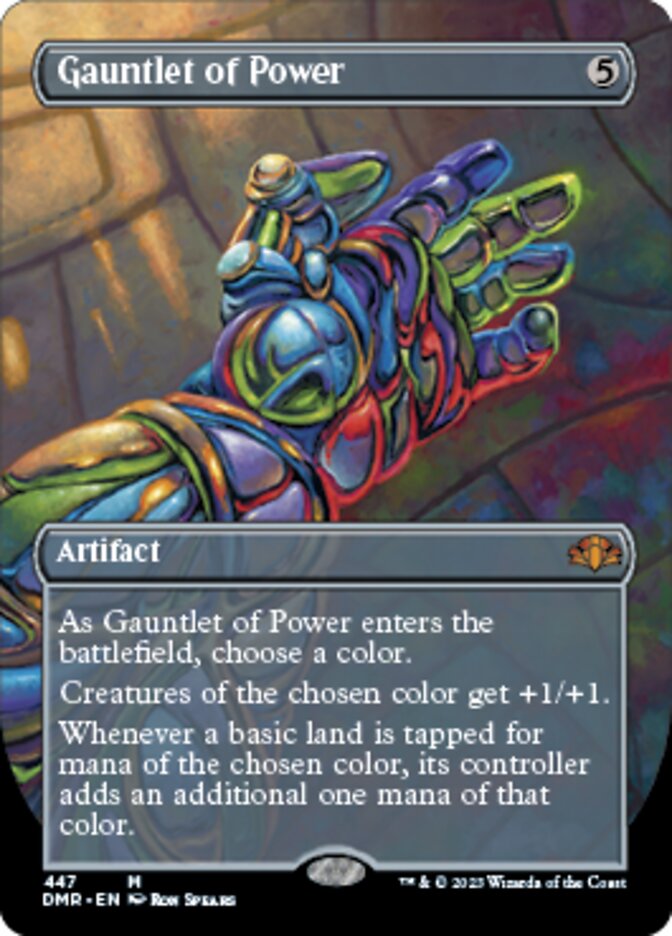 Gauntlet of Power (Borderless Alternate Art) [Dominaria Remastered] | Jomio and Rueliete's Cards and Comics