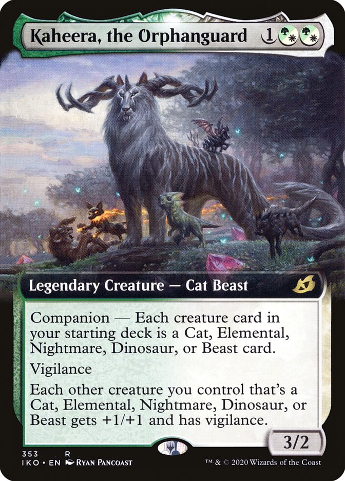 Kaheera, the Orphanguard (Extended Art) [Ikoria: Lair of Behemoths] | Jomio and Rueliete's Cards and Comics