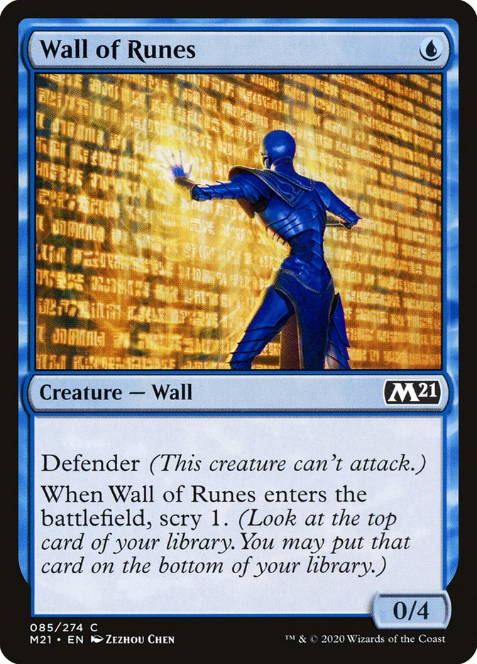 Wall of Runes [Core Set 2021] | Jomio and Rueliete's Cards and Comics