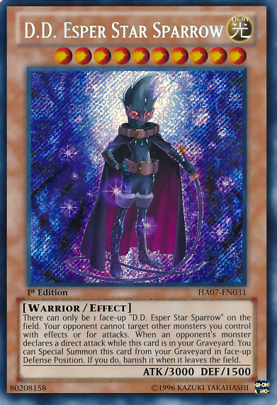 D.D. Esper Star Sparrow [HA07-EN031] Secret Rare | Jomio and Rueliete's Cards and Comics