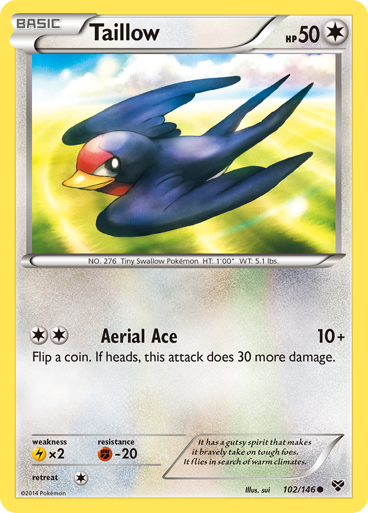 Taillow (102/146) [XY: Base Set] | Jomio and Rueliete's Cards and Comics