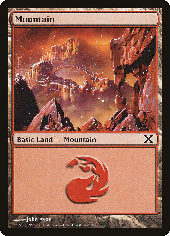 Mountain (378) [Tenth Edition] | Jomio and Rueliete's Cards and Comics