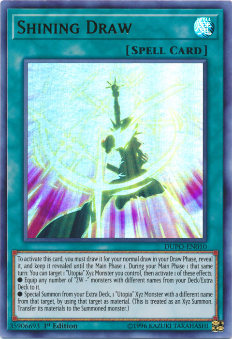 Shining Draw [DUPO-EN010] Ultra Rare | Jomio and Rueliete's Cards and Comics