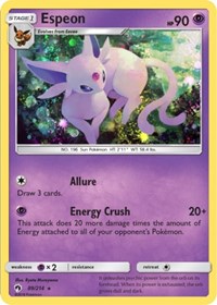 Espeon (89/214) (Cosmos Holo) (Blister Exclusive) [Sun & Moon: Lost Thunder] | Jomio and Rueliete's Cards and Comics