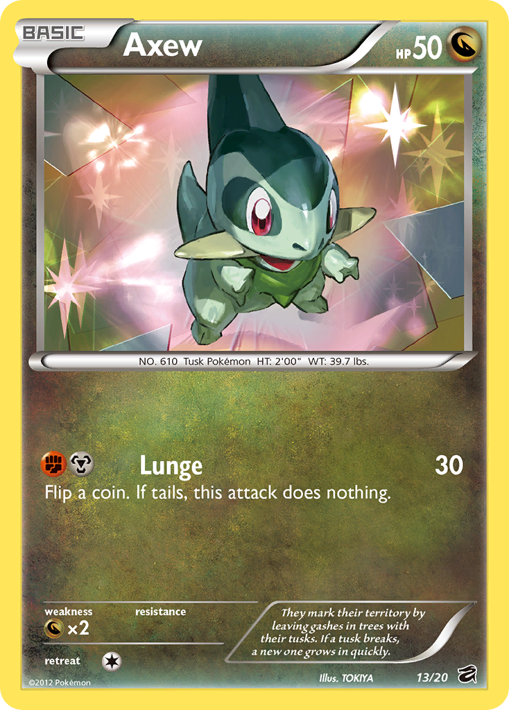 Axew (13/20) [Black & White: Dragon Vault] | Jomio and Rueliete's Cards and Comics