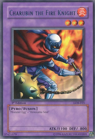 Charubin the Fire Knight [LOB-015] Rare | Jomio and Rueliete's Cards and Comics