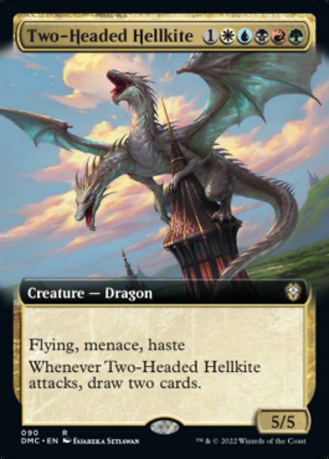 Two-Headed Hellkite (Extended Art) [Dominaria United Commander] | Jomio and Rueliete's Cards and Comics