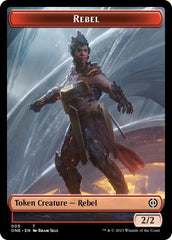 Rebel // Goblin Double-Sided Token [Phyrexia: All Will Be One Commander Tokens] | Jomio and Rueliete's Cards and Comics