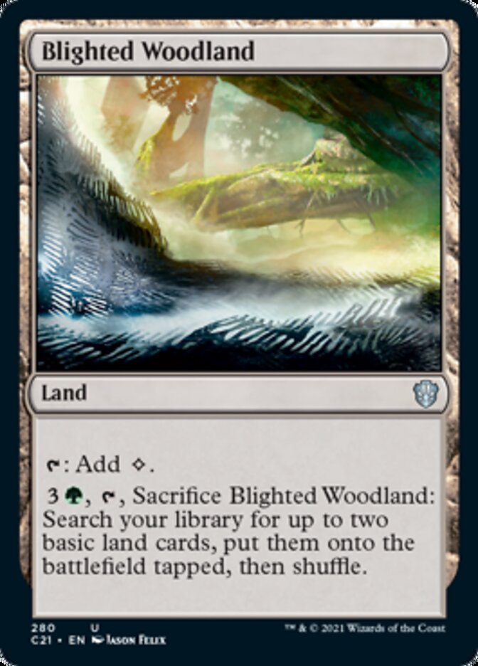 Blighted Woodland [Commander 2021] | Jomio and Rueliete's Cards and Comics
