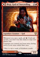 Birgi, God of Storytelling // Harnfel, Horn of Bounty [Kaldheim] | Jomio and Rueliete's Cards and Comics