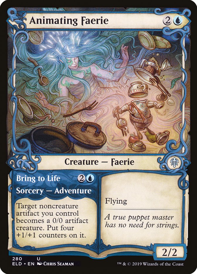 Animating Faerie // Bring to Life (Showcase) [Throne of Eldraine] | Jomio and Rueliete's Cards and Comics