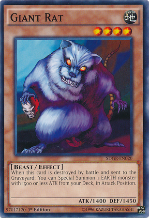 Giant Rat [SDGR-EN020] Common | Jomio and Rueliete's Cards and Comics
