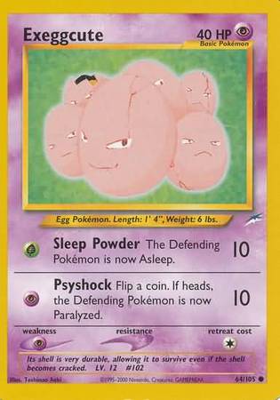 Exeggcute (64/105) [Neo Destiny Unlimited] | Jomio and Rueliete's Cards and Comics