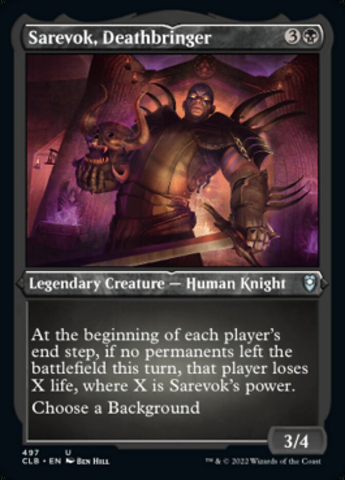 Sarevok, Deathbringer (Foil Etched) [Commander Legends: Battle for Baldur's Gate] | Jomio and Rueliete's Cards and Comics