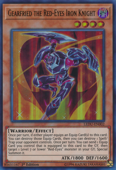 Gearfried the Red-Eyes Iron Knight [LEDU-EN002] Ultra Rare | Jomio and Rueliete's Cards and Comics