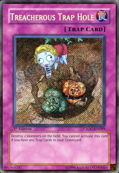 Treacherous Trap Hole [CSOC-EN089] Secret Rare | Jomio and Rueliete's Cards and Comics