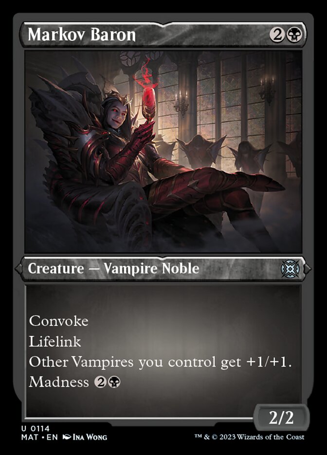 Markov Baron (Foil Etched) [March of the Machine: The Aftermath] | Jomio and Rueliete's Cards and Comics