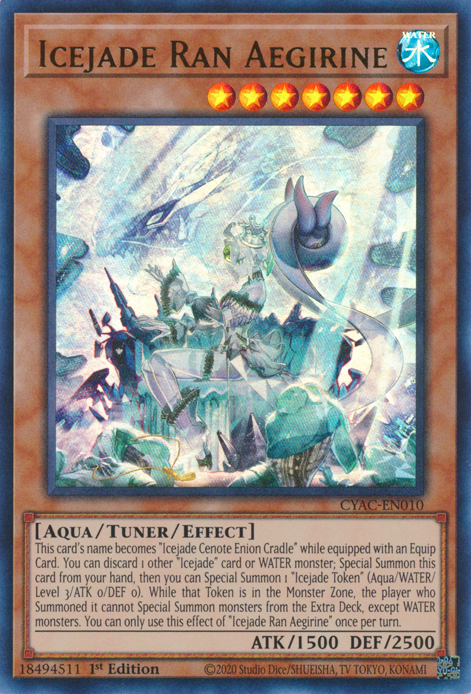 Icejade Ran Aegirine [CYAC-EN010] Ultra Rare | Jomio and Rueliete's Cards and Comics