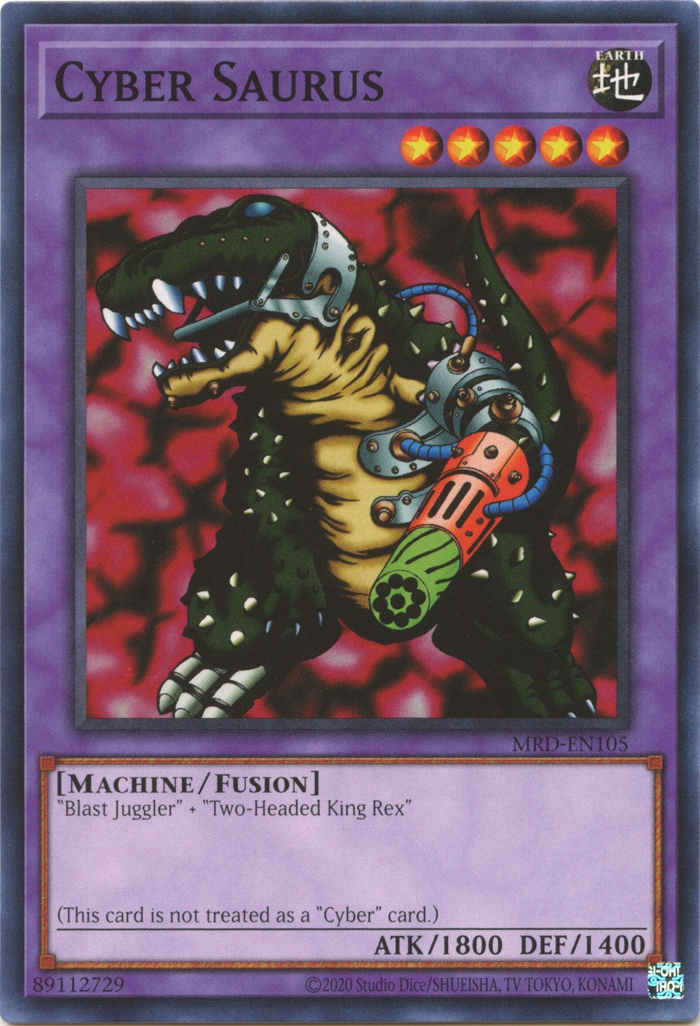 Cyber Saurus (25th Anniversary) [MRD-EN105] Common | Jomio and Rueliete's Cards and Comics