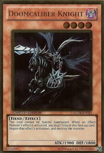 Doomcaliber Knight [GLD4-EN023] Gold Rare | Jomio and Rueliete's Cards and Comics