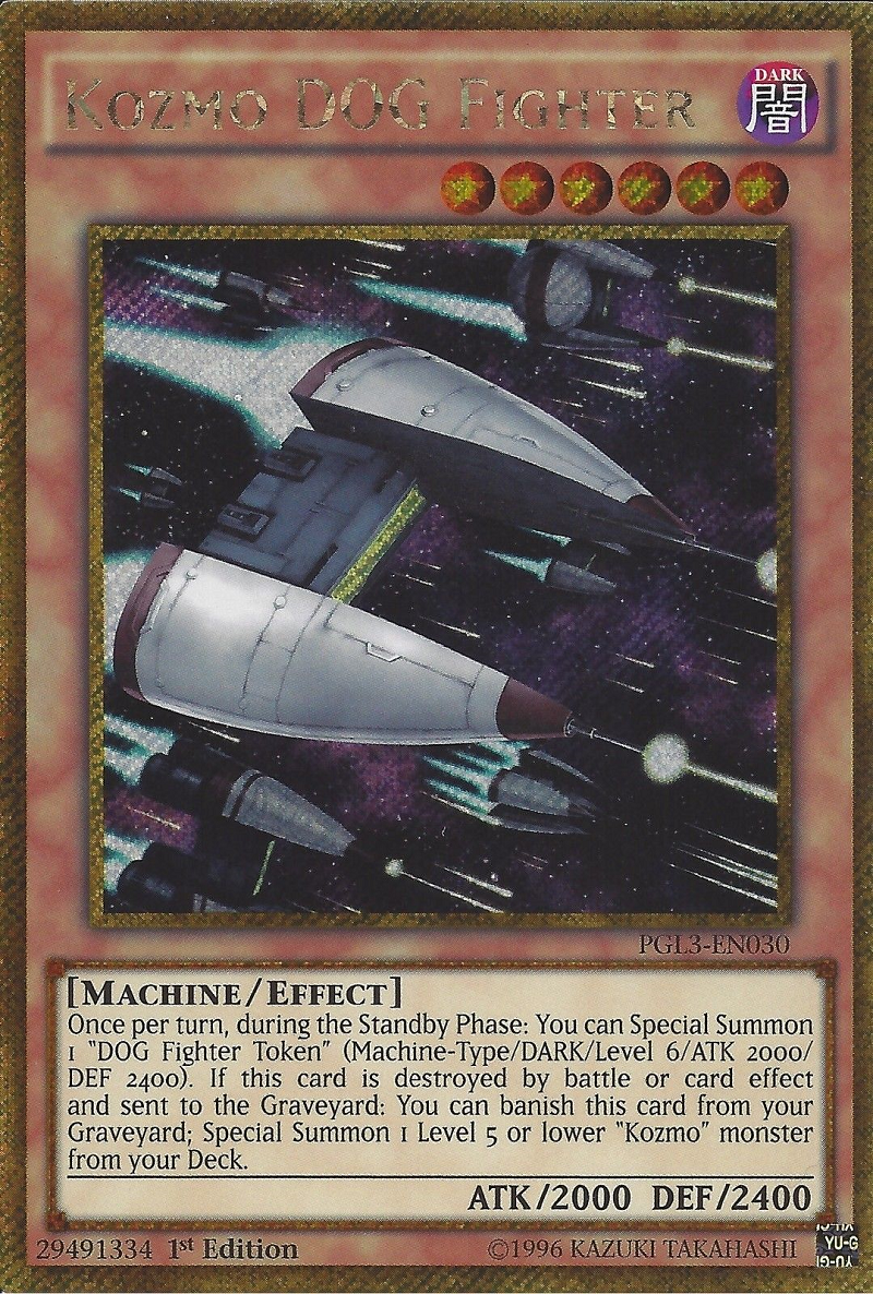 Kozmo DOG Fighter [PGL3-EN030] Gold Secret Rare | Jomio and Rueliete's Cards and Comics