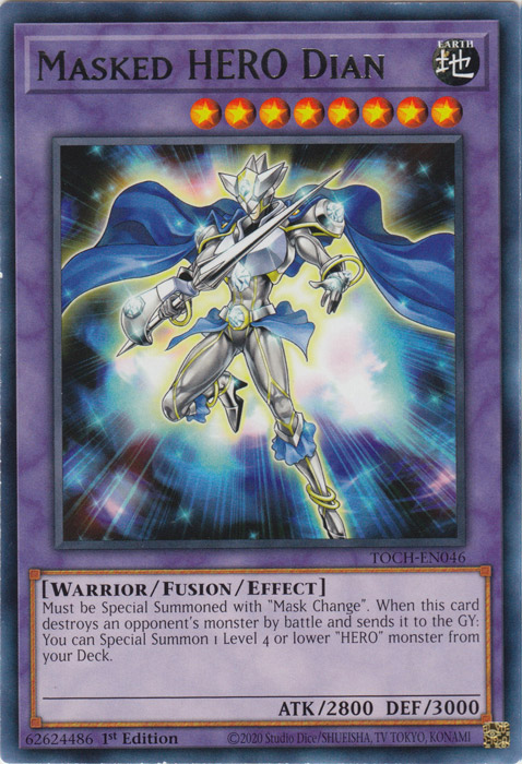 Masked HERO Dian [TOCH-EN046] Rare | Jomio and Rueliete's Cards and Comics