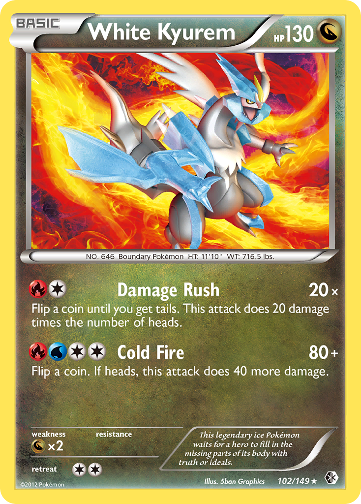 White Kyurem (102/149) [Black & White: Boundaries Crossed] | Jomio and Rueliete's Cards and Comics