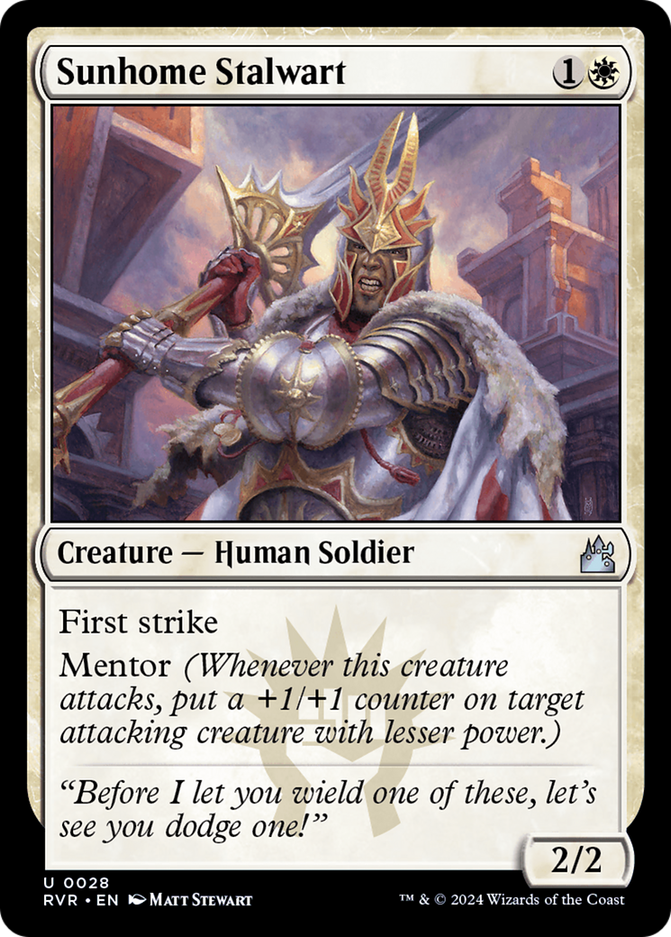 Sunhome Stalwart [Ravnica Remastered] | Jomio and Rueliete's Cards and Comics