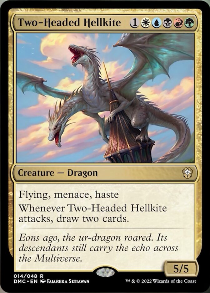 Two-Headed Hellkite [Dominaria United Commander] | Jomio and Rueliete's Cards and Comics