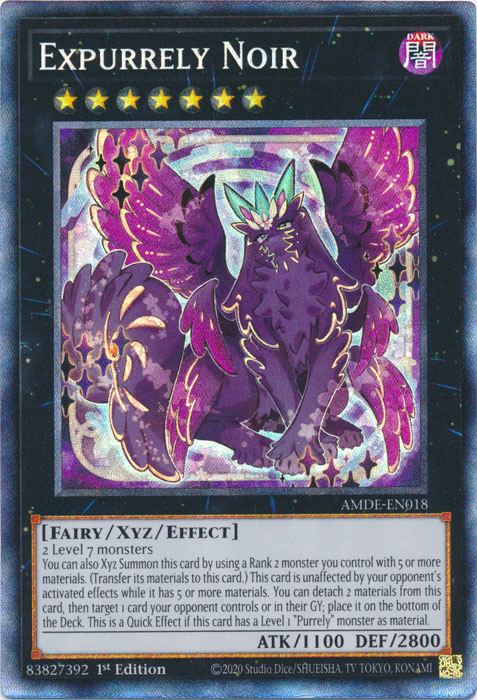 Expurrely Noir [AMDE-EN018] Collector's Rare | Jomio and Rueliete's Cards and Comics