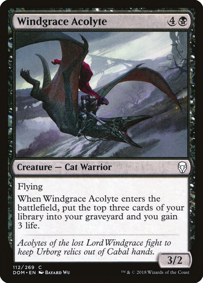 Windgrace Acolyte [Dominaria] | Jomio and Rueliete's Cards and Comics