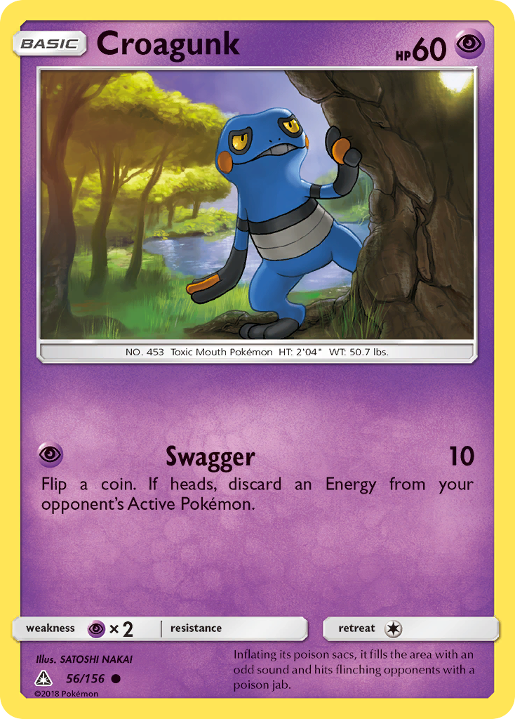 Croagunk (56/156) [Sun & Moon: Ultra Prism] | Jomio and Rueliete's Cards and Comics