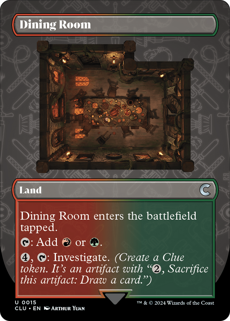Dining Room (Borderless) [Ravnica: Clue Edition] | Jomio and Rueliete's Cards and Comics