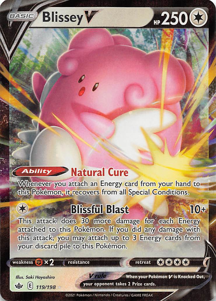 Blissey V (119/198) [Sword & Shield: Chilling Reign] | Jomio and Rueliete's Cards and Comics