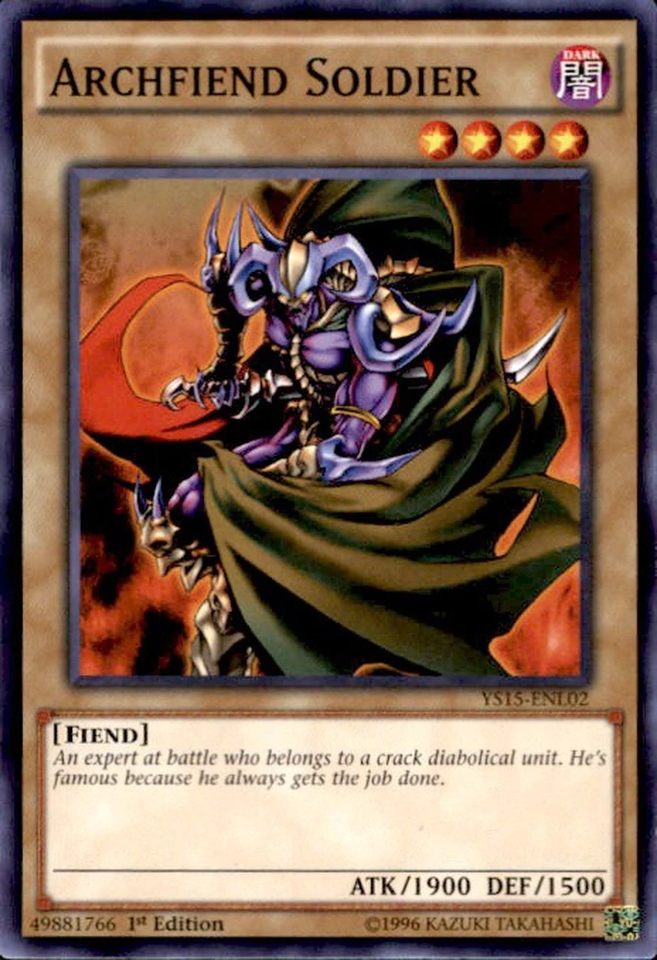 Archfiend Soldier [YS15-ENL02] Common | Jomio and Rueliete's Cards and Comics