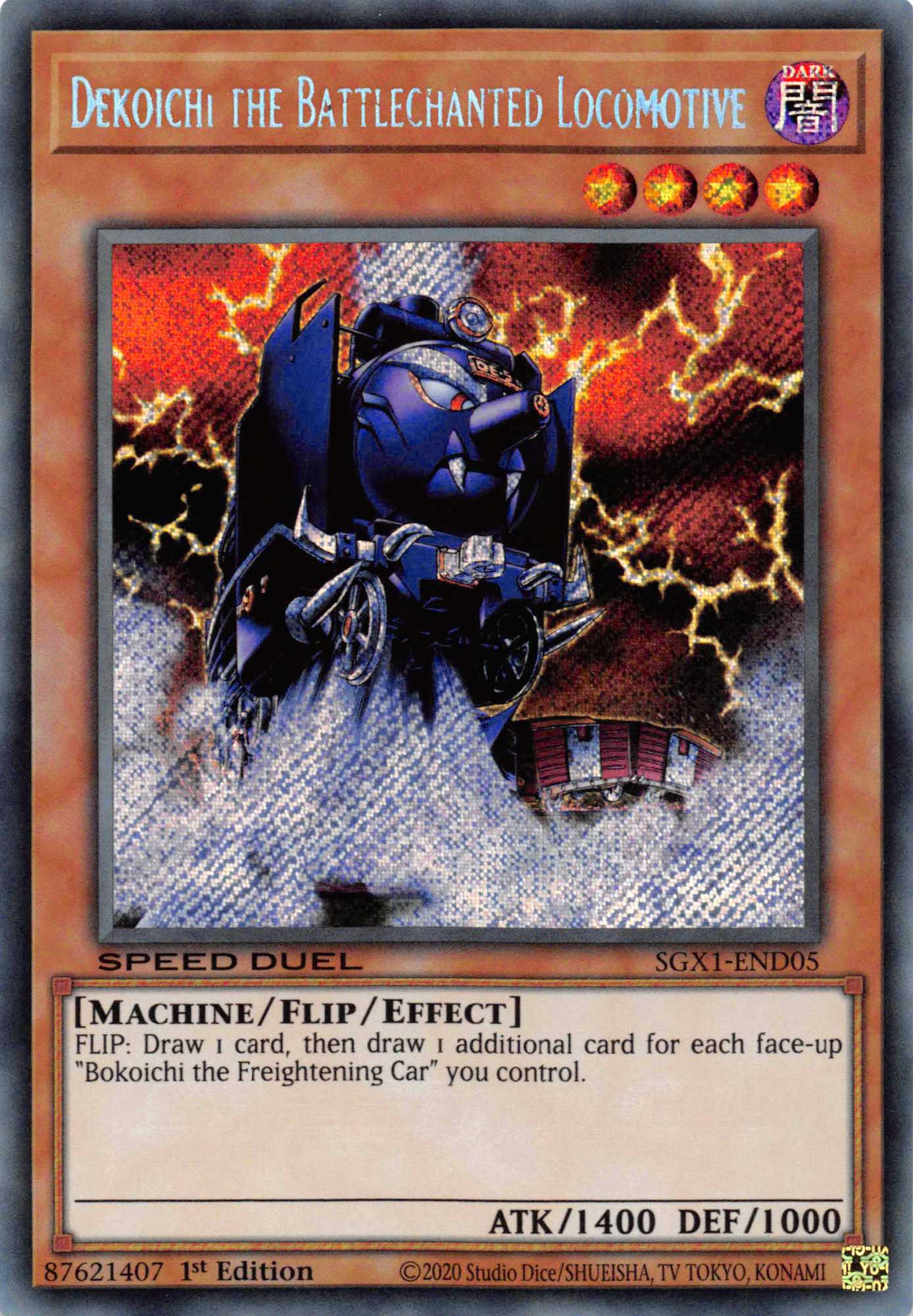 Dekoichi the Battlechanted Locomotive [SGX1-END05] Secret Rare | Jomio and Rueliete's Cards and Comics