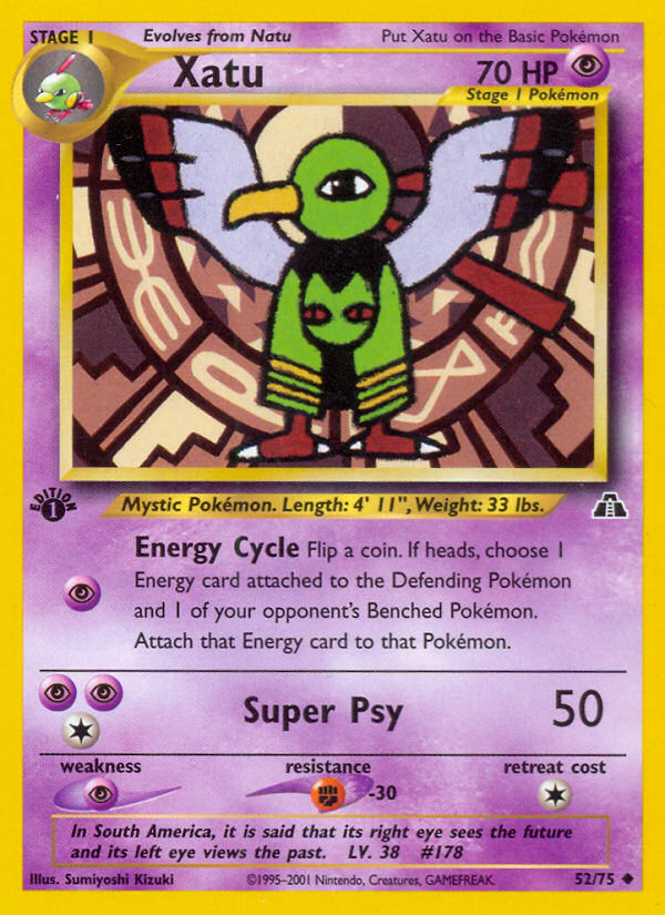 Xatu (52/75) [Neo Discovery 1st Edition] | Jomio and Rueliete's Cards and Comics