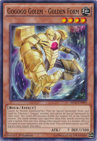 Gogogo Golem - Golden Form [SECE-EN090] Common | Jomio and Rueliete's Cards and Comics