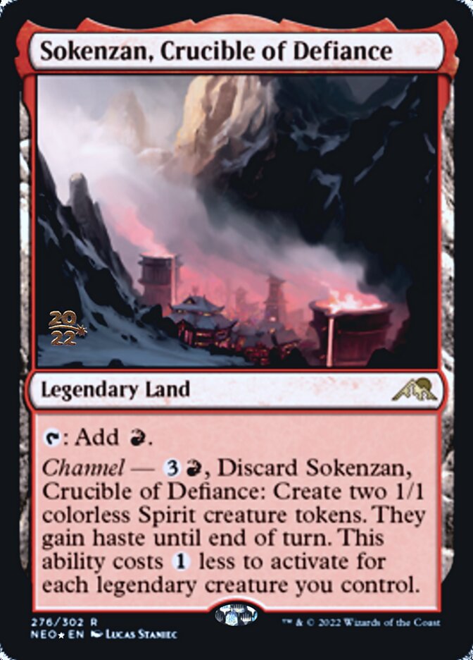 Sokenzan, Crucible of Defiance [Kamigawa: Neon Dynasty Prerelease Promos] | Jomio and Rueliete's Cards and Comics