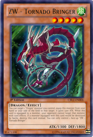 ZW - Tornado Bringer [CBLZ-EN006] Rare | Jomio and Rueliete's Cards and Comics