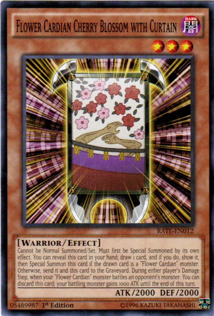 Flower Cardian Cherry Blossom with Curtain [RATE-EN012] Common | Jomio and Rueliete's Cards and Comics