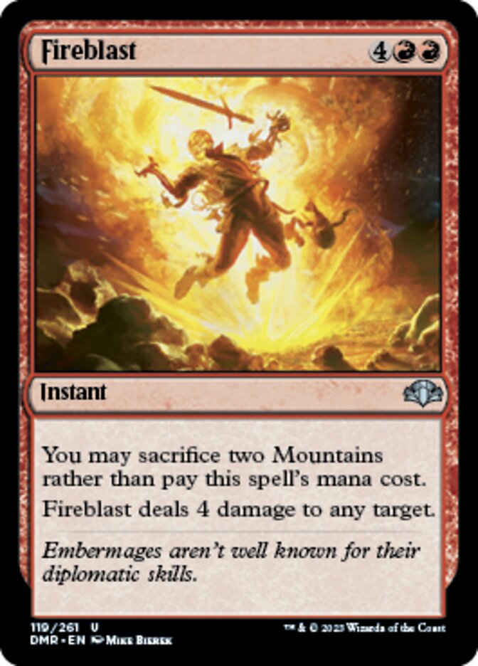 Fireblast [Dominaria Remastered] | Jomio and Rueliete's Cards and Comics